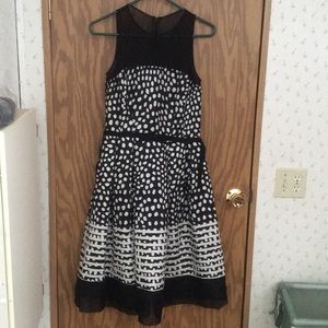 Polka dot mesh Dress